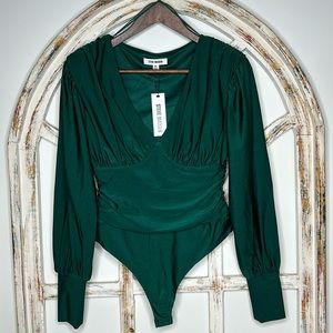 NWT Steve Madden Kali Pine Green Bodysuit